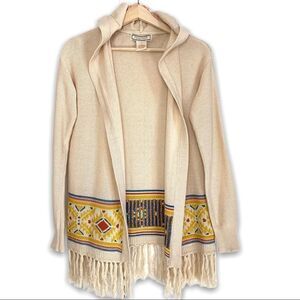 Flying Tomato Knit Hooded Southwestern Cardigan